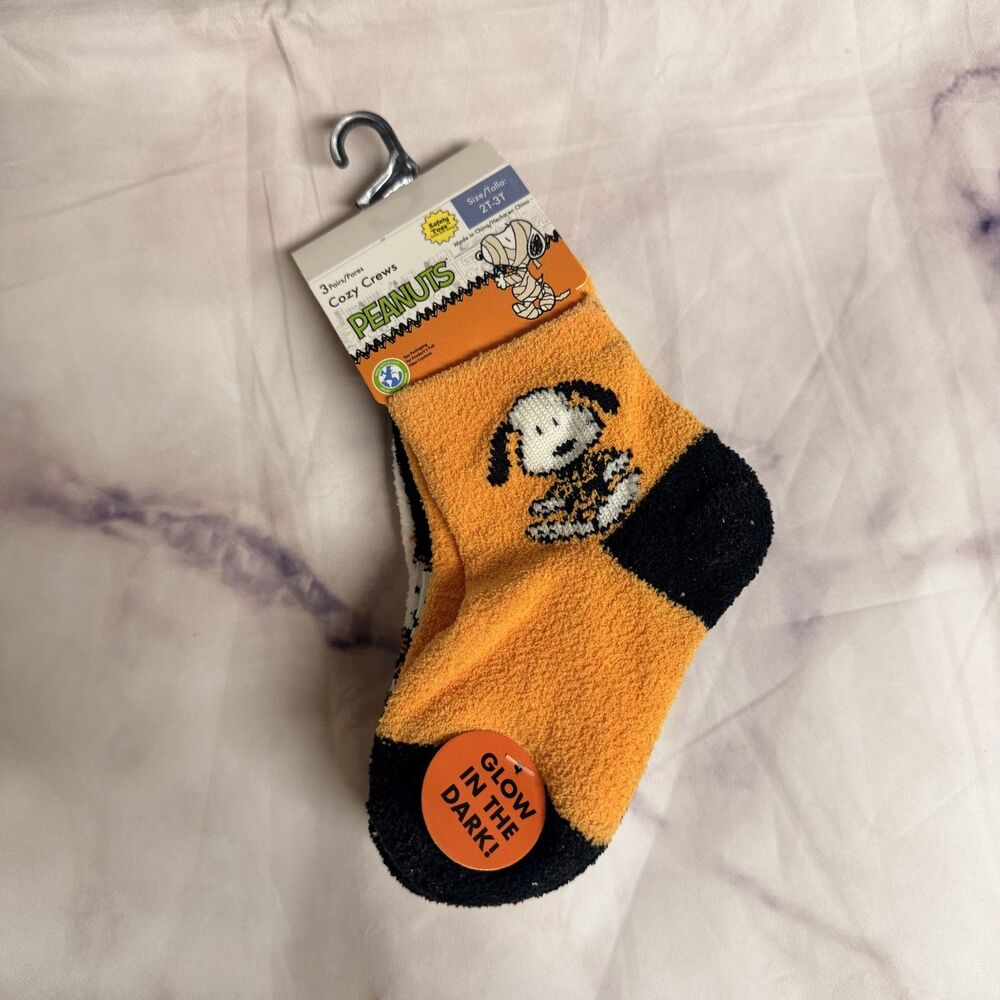 Peanuts Cozy Crews Toddler Socks
